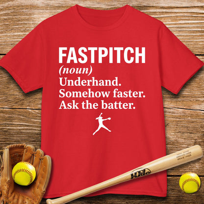 Ask The Batter Fastpitch Kids T-shirt - HomeRun PrintsKids clothes