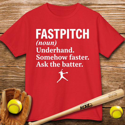Ask The Batter Fastpitch Kids T-shirt - HomeRun PrintsKids clothes