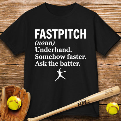 Ask The Batter Fastpitch Kids T-shirt - HomeRun PrintsKids clothes