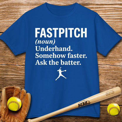 Ask The Batter Fastpitch Kids T-shirt - HomeRun PrintsKids clothes