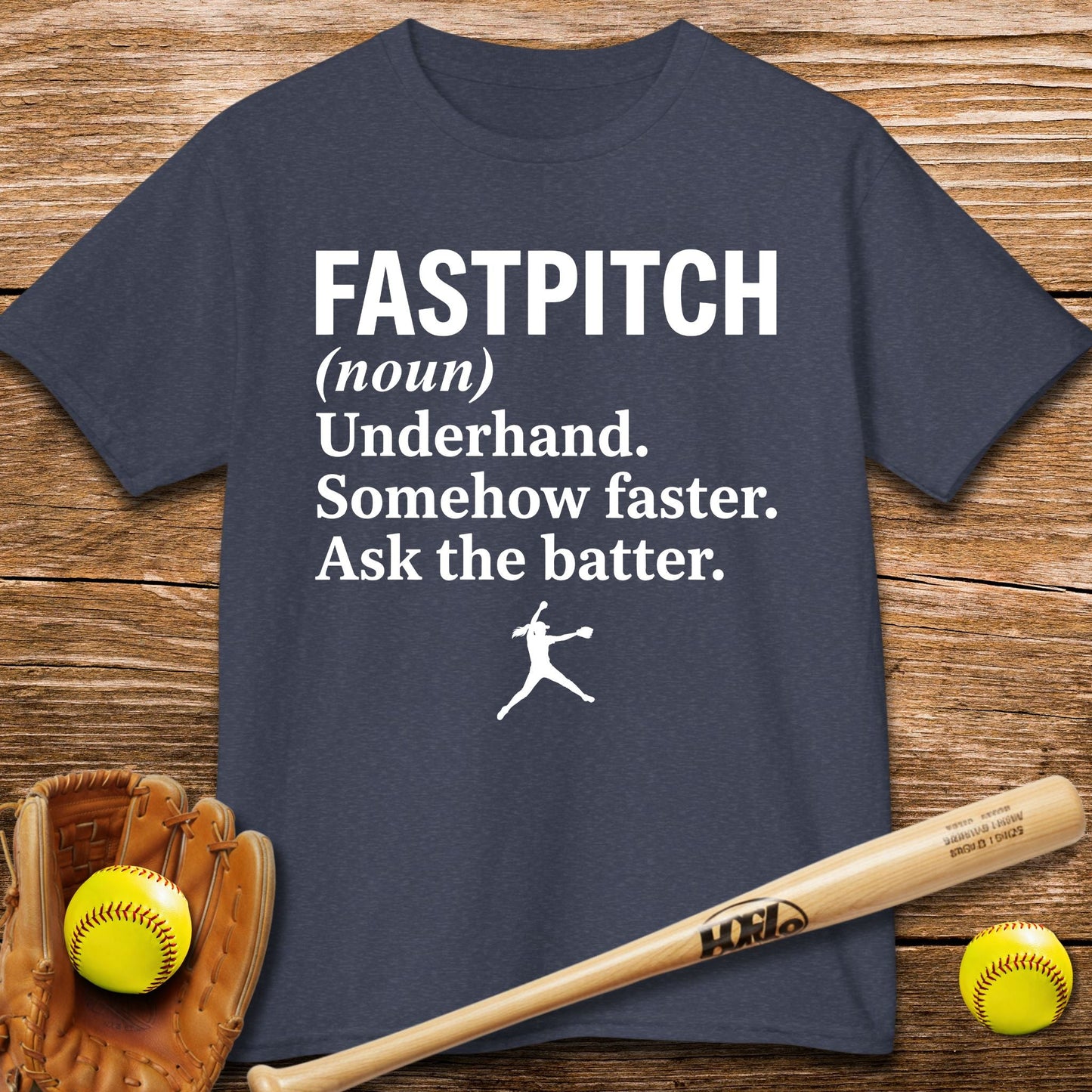 Ask The Batter Fastpitch Kids T-shirt - HomeRun PrintsKids clothes