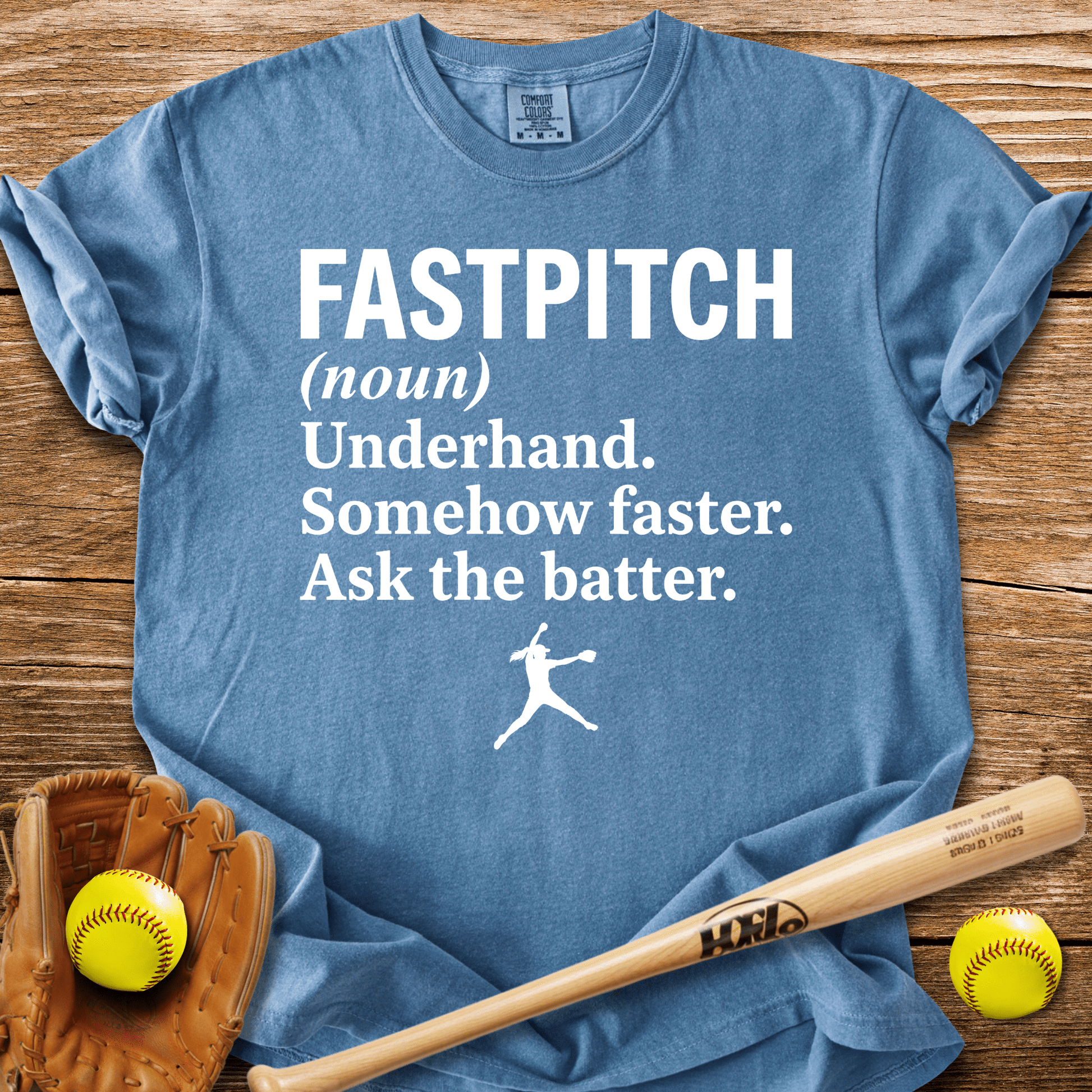 Ask The Batter Fastpitch T-Shirt - HomeRun PrintsComfort Colors