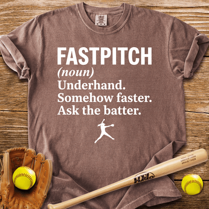 Ask The Batter Fastpitch T-Shirt - HomeRun PrintsComfort Colors
