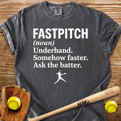 Ask The Batter Fastpitch T-Shirt - HomeRun PrintsComfort Colors