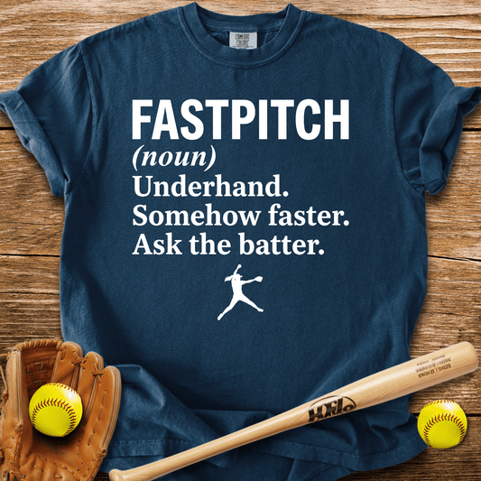 Ask The Batter Fastpitch T-Shirt - HomeRun PrintsComfort Colors