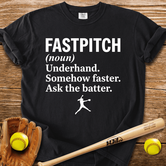 Ask The Batter Fastpitch T-Shirt - HomeRun PrintsComfort Colors