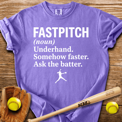 Ask The Batter Fastpitch T-Shirt - HomeRun PrintsComfort Colors