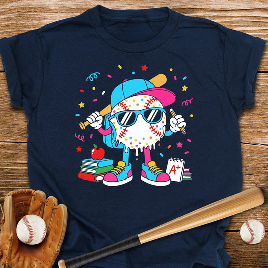 Back to School Baseball Dude Youth Tee - HomeRun PrintsKids clothes