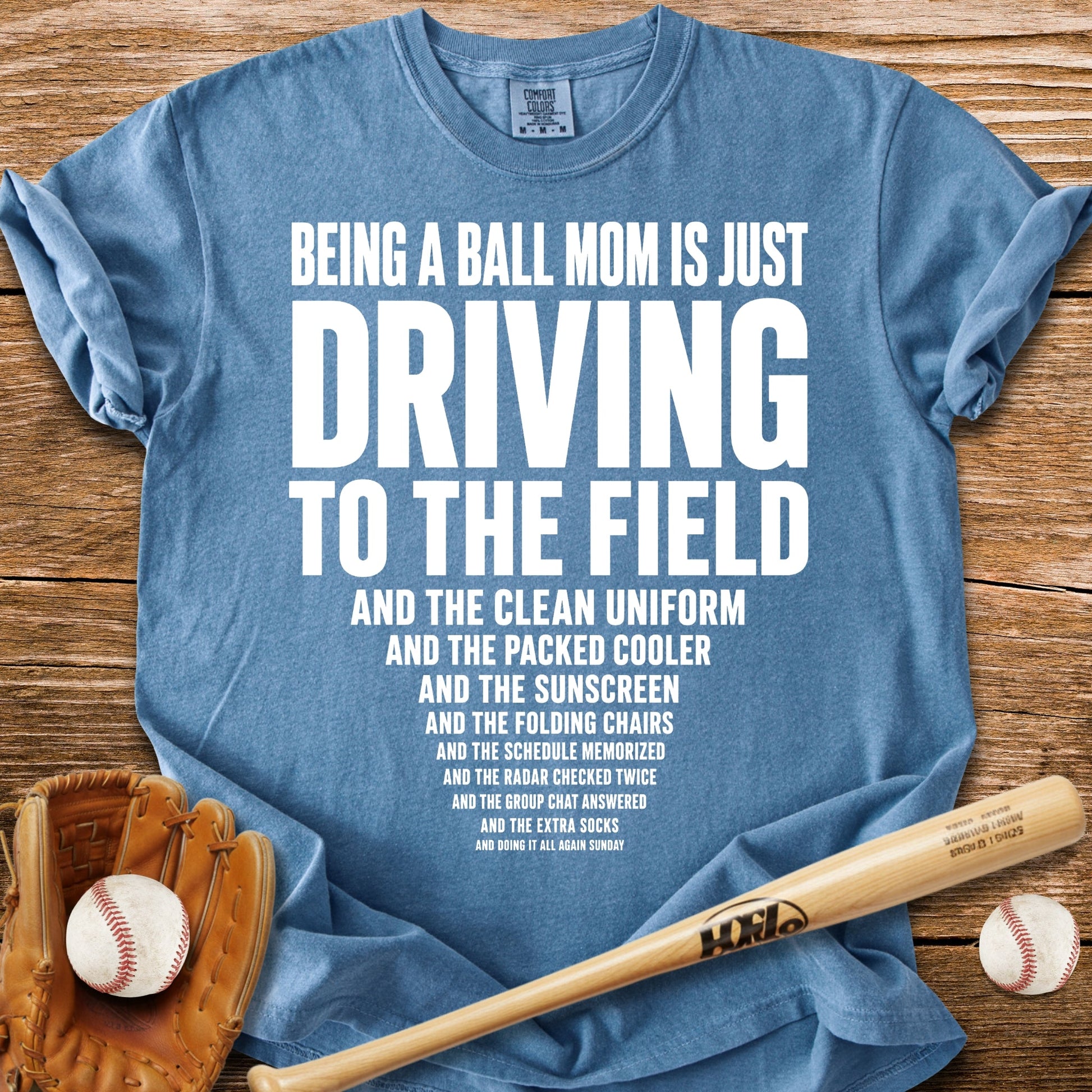 Ball Mom Driving - HomeRun PrintsComfort Colors