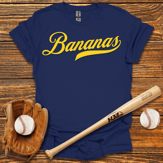 Bananas Retro Baseball T-Shirt - HomeRun PrintsT-Shirt