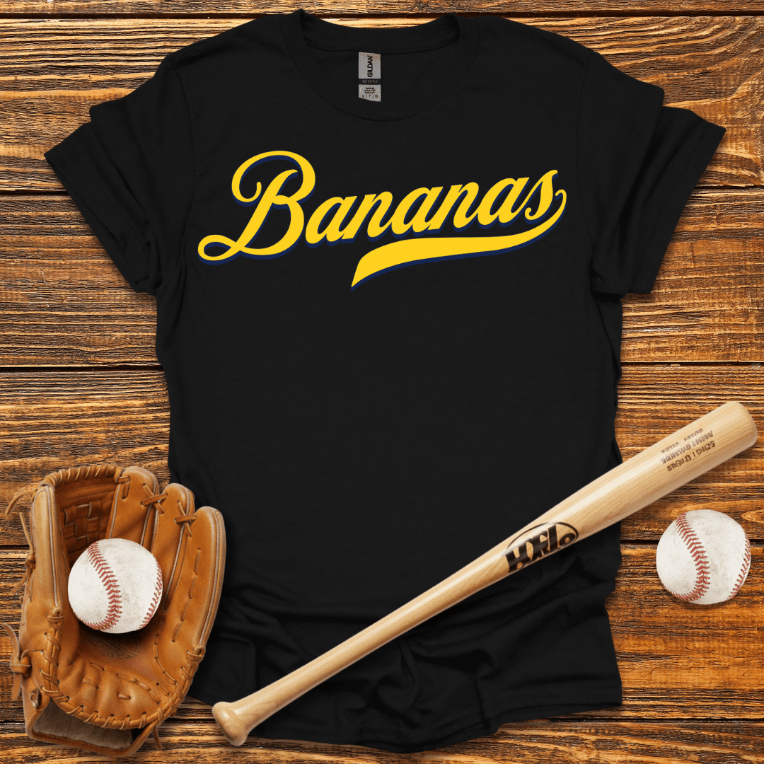 Bananas Retro Baseball T-Shirt - HomeRun PrintsT-Shirt