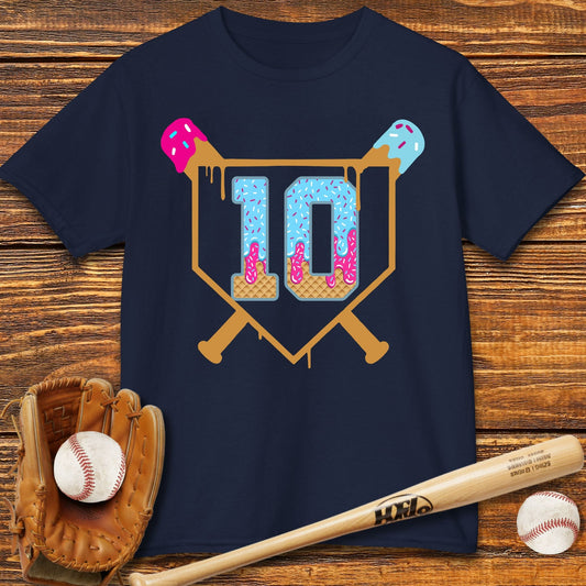 Baseball 10th Birthday Kids T-shirt - HomeRun PrintsKids clothes