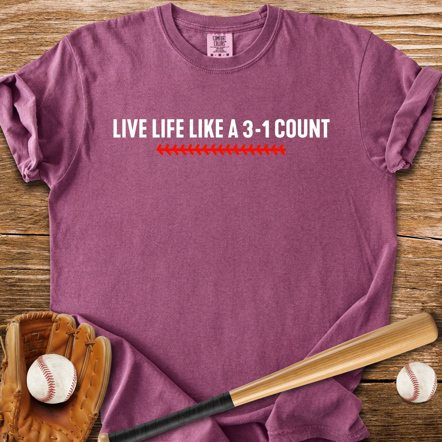 Baseball 3-1 Count - HomeRun PrintsComfort Colors