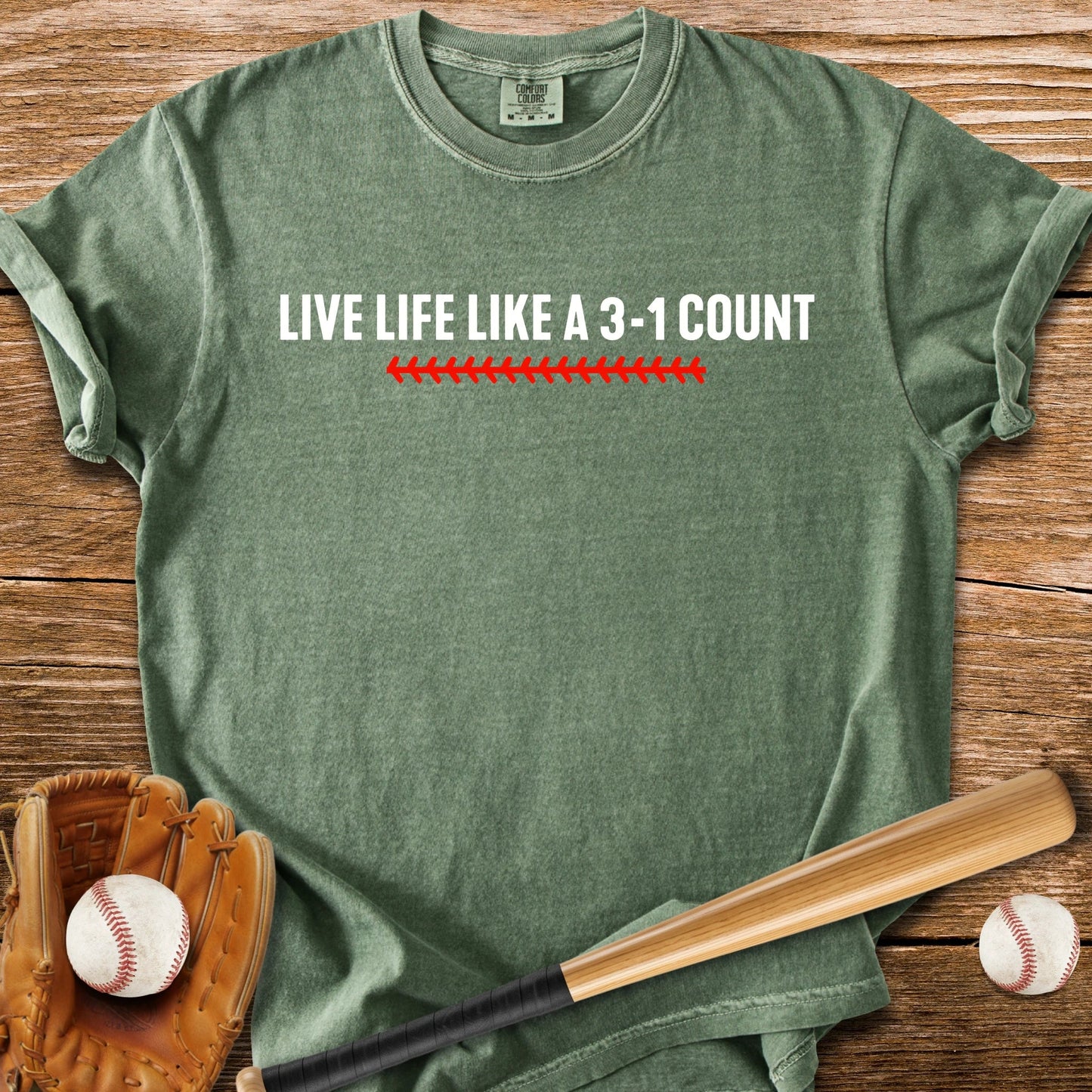 Baseball 3-1 Count - HomeRun PrintsComfort Colors