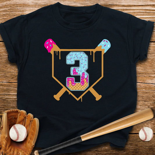 Baseball 3rd Birthday Youth Tee - HomeRun PrintsKids clothes