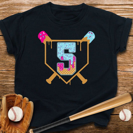 Baseball 5th Birthday Youth Tee - HomeRun PrintsKids clothes