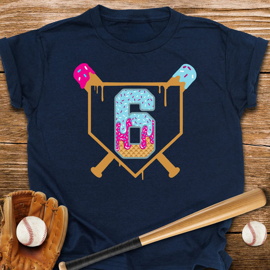 Baseball 6th Birthday Youth Tee - HomeRun PrintsKids clothes