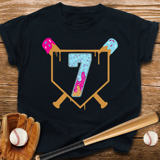 Baseball 7th Birthday Youth Tee - HomeRun PrintsKids clothes