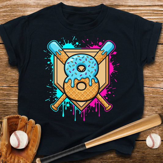 Baseball 8 Birthday Youth Tee - HomeRun PrintsKids clothes