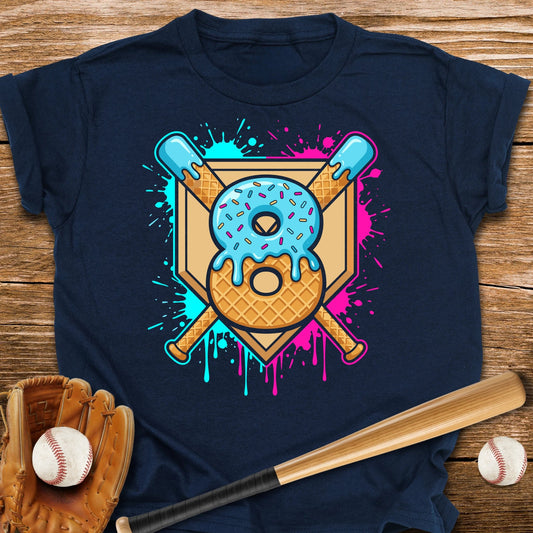 Baseball 8 Birthday Youth Tee - HomeRun PrintsKids clothes