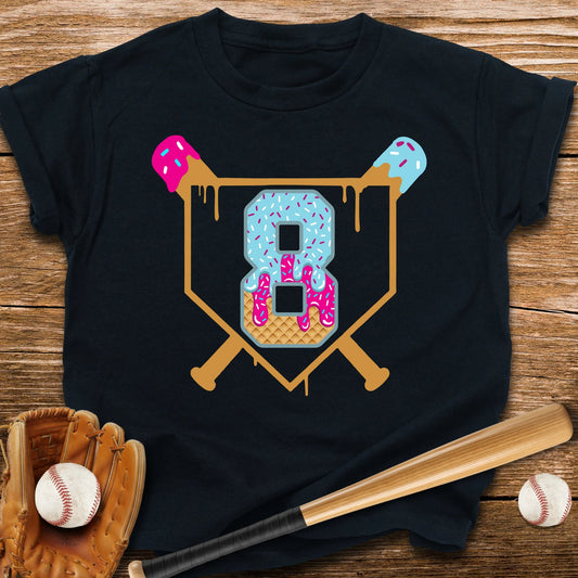 Baseball 8th Birthday Youth Tee - HomeRun PrintsKids clothes