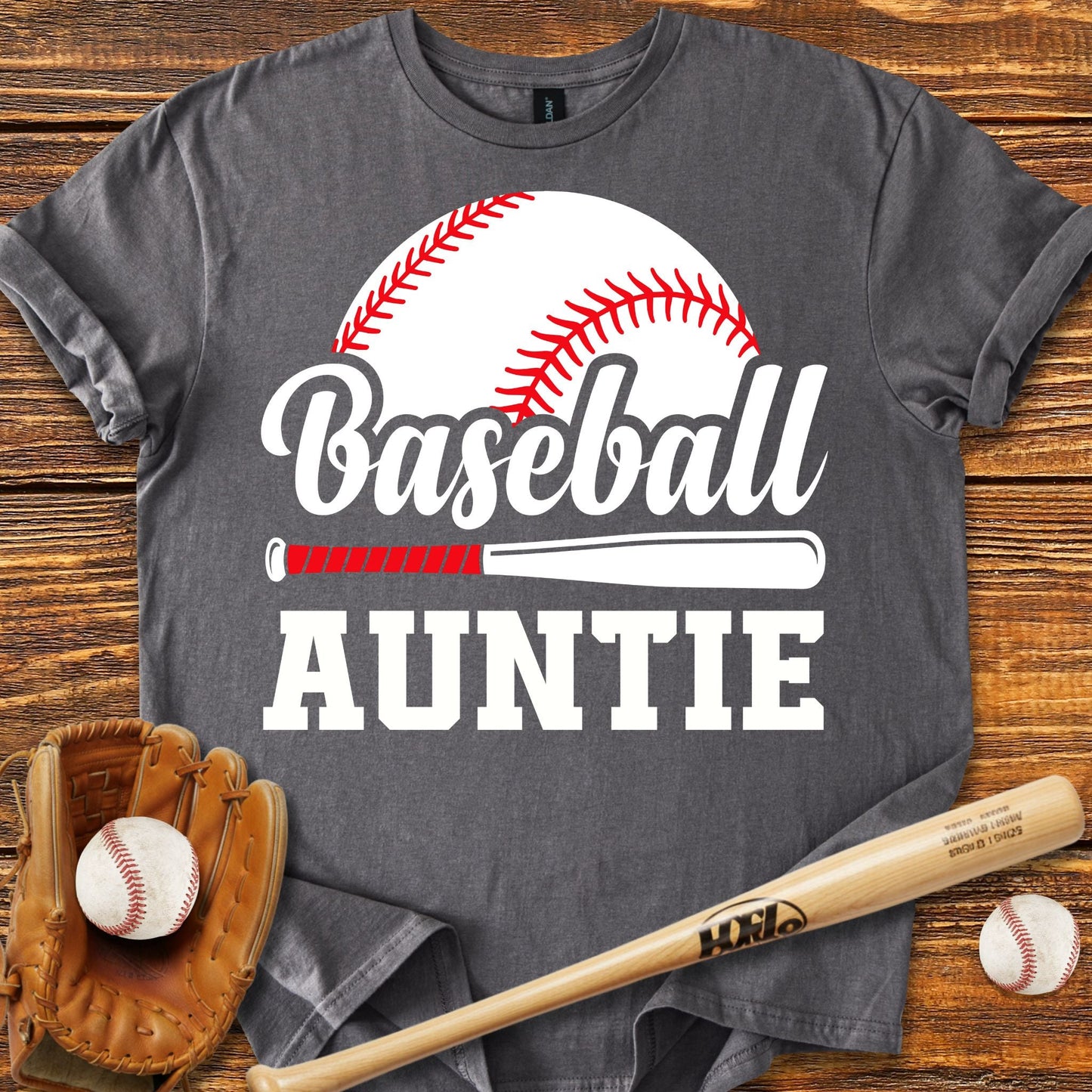 Baseball Auntie Aunt T-shirt - HomeRun PrintsT-Shirt