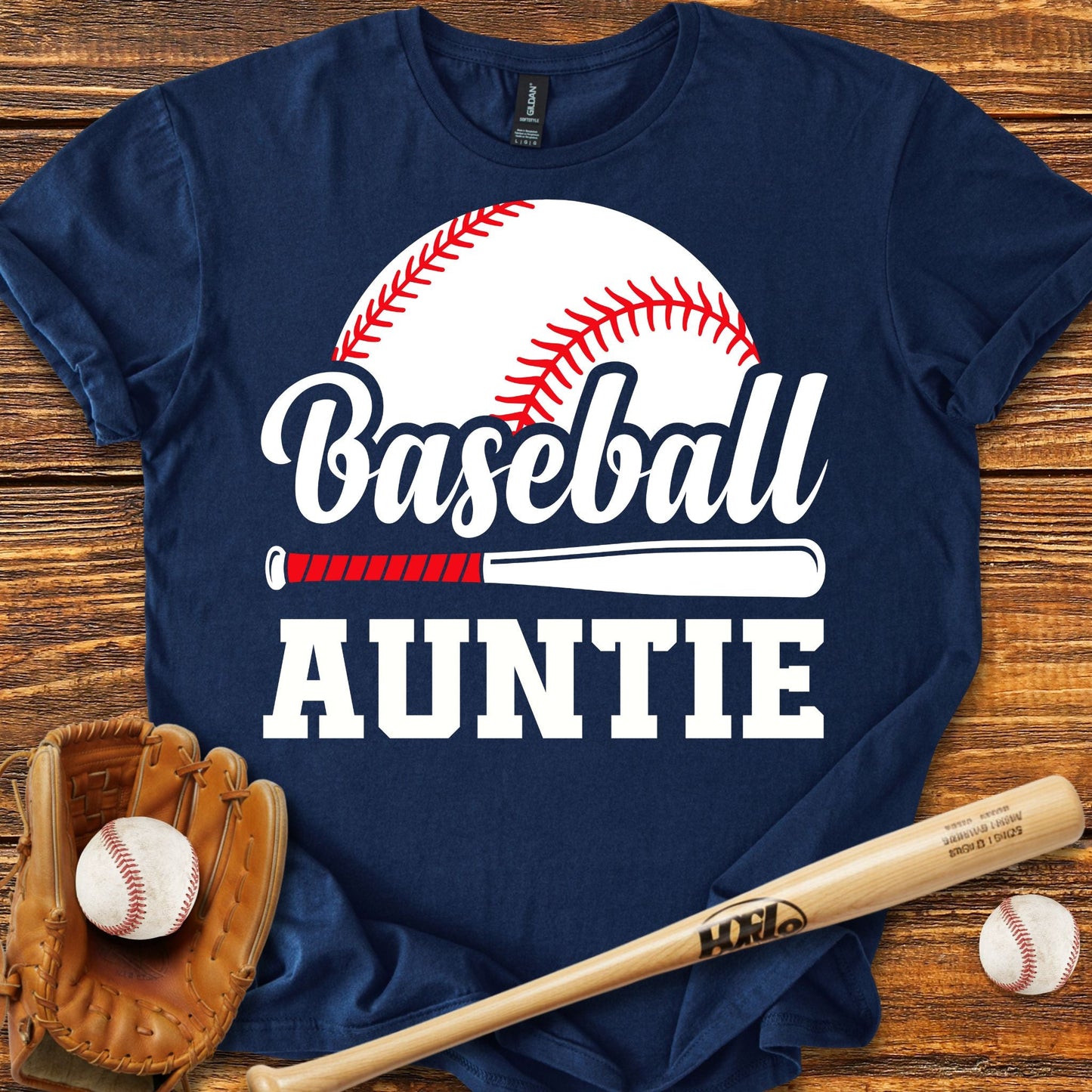 Baseball Auntie Aunt T-shirt - HomeRun PrintsT-Shirt