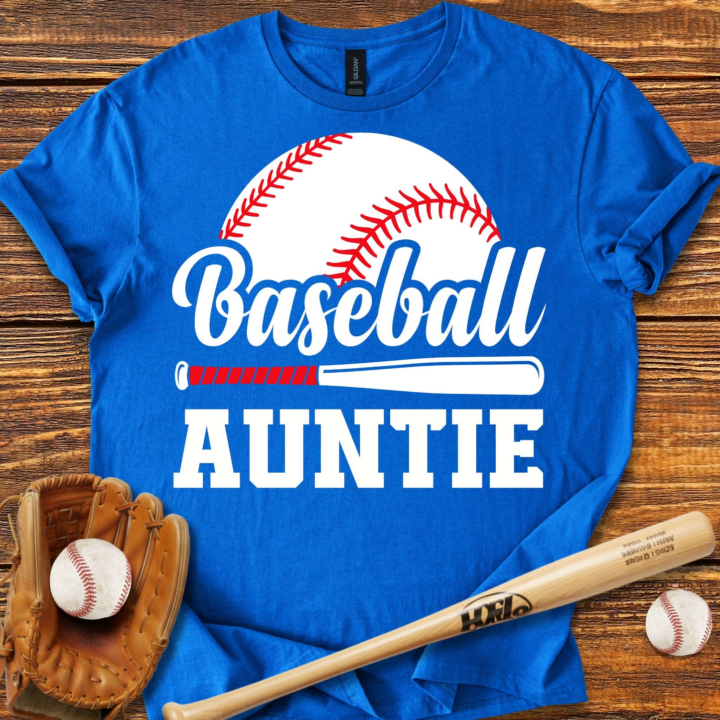Baseball Auntie Aunt T-shirt - HomeRun PrintsT-Shirt