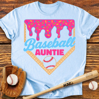 Baseball Auntie Drip T-Shirt - HomeRun PrintsT-Shirt