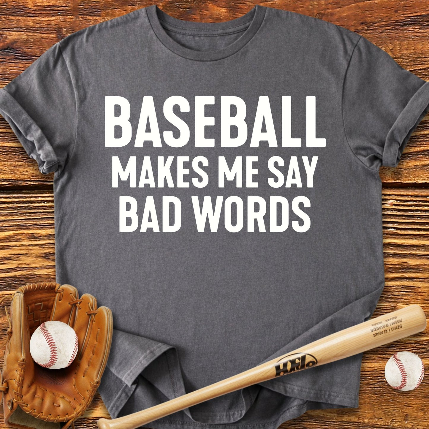 Baseball Bad Words T-Shirt - HomeRun PrintsT-Shirt