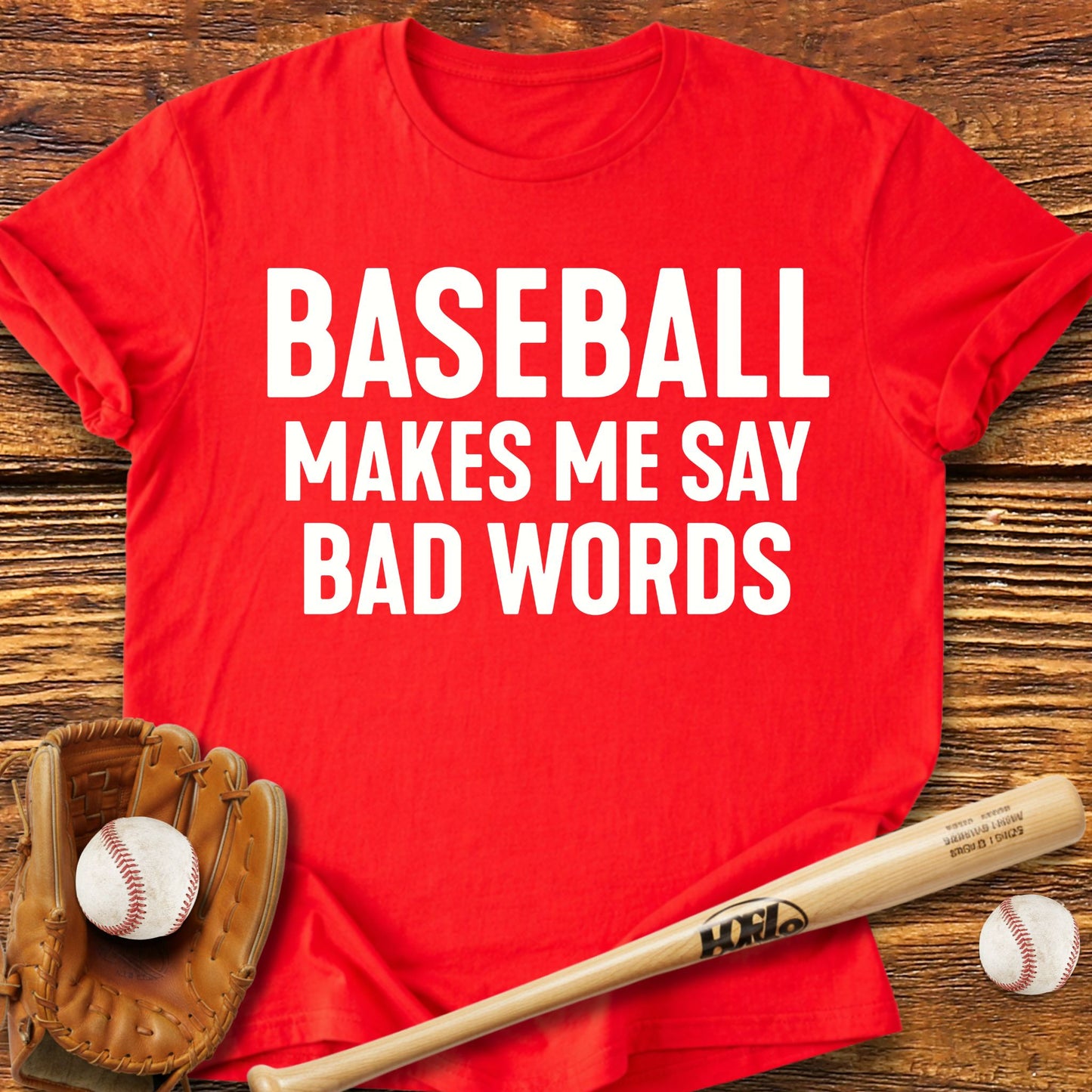 Baseball Bad Words T-Shirt - HomeRun PrintsT-Shirt
