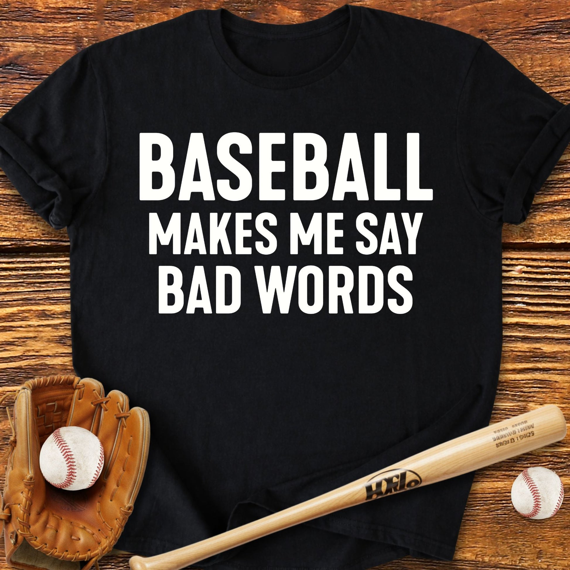 Baseball Bad Words T-Shirt - HomeRun PrintsT-Shirt