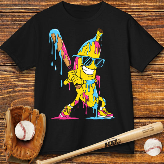 Baseball Banana Drip Kids T-shirt - HomeRun PrintsKids clothes