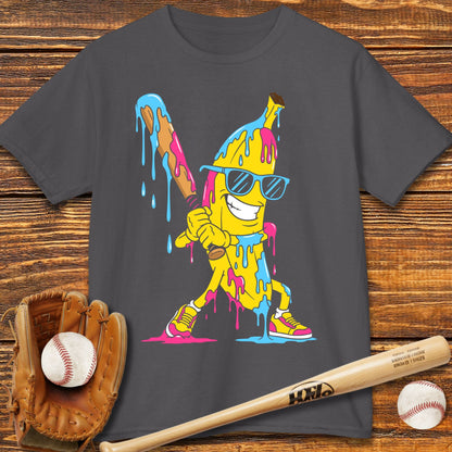 Baseball Banana Drip Kids T-shirt - HomeRun PrintsKids clothes