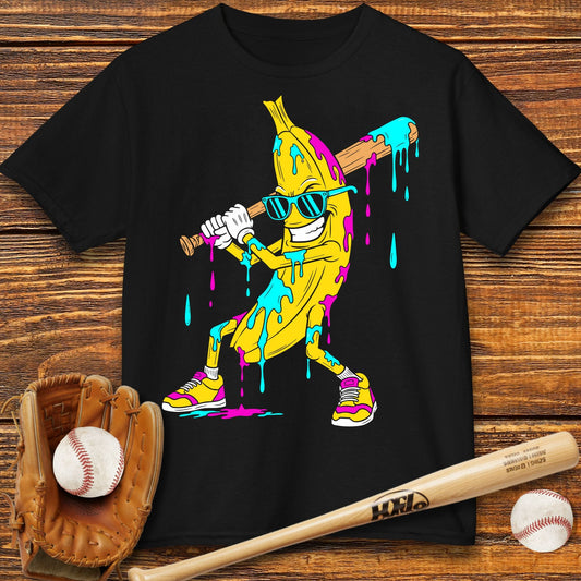 Baseball Banana Drip Kids T-shirt - HomeRun PrintsKids clothes