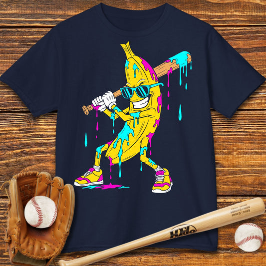 Baseball Banana Drip Kids T-shirt - HomeRun PrintsKids clothes