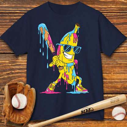 Baseball Banana Drip Kids T-shirt - HomeRun PrintsKids clothes