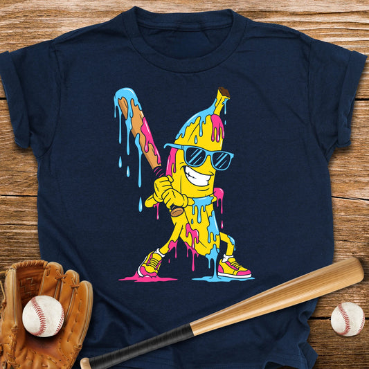 Baseball Banana Drip Youth Tee - HomeRun PrintsKids clothes