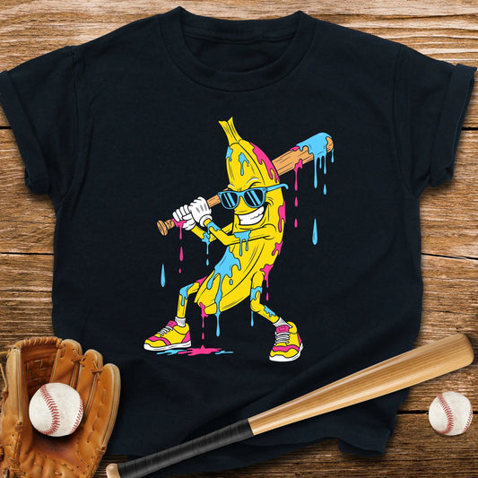 Baseball Banana Drip Youth Tee - HomeRun PrintsKids clothes