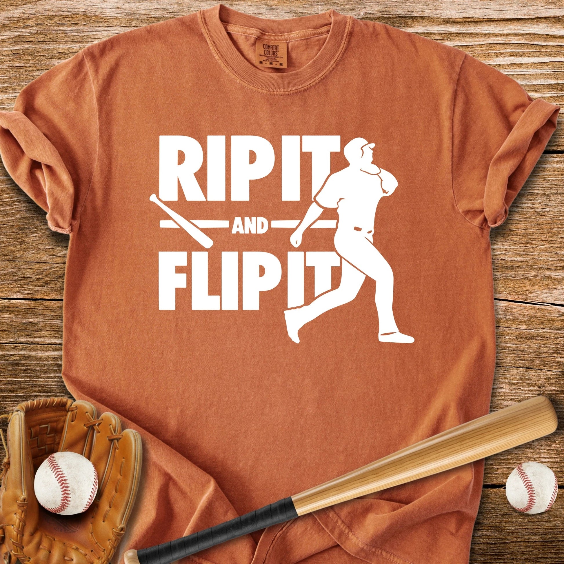 Baseball Bat Flip - HomeRun PrintsComfort Colors