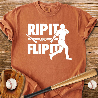 Baseball Bat Flip - HomeRun PrintsComfort Colors