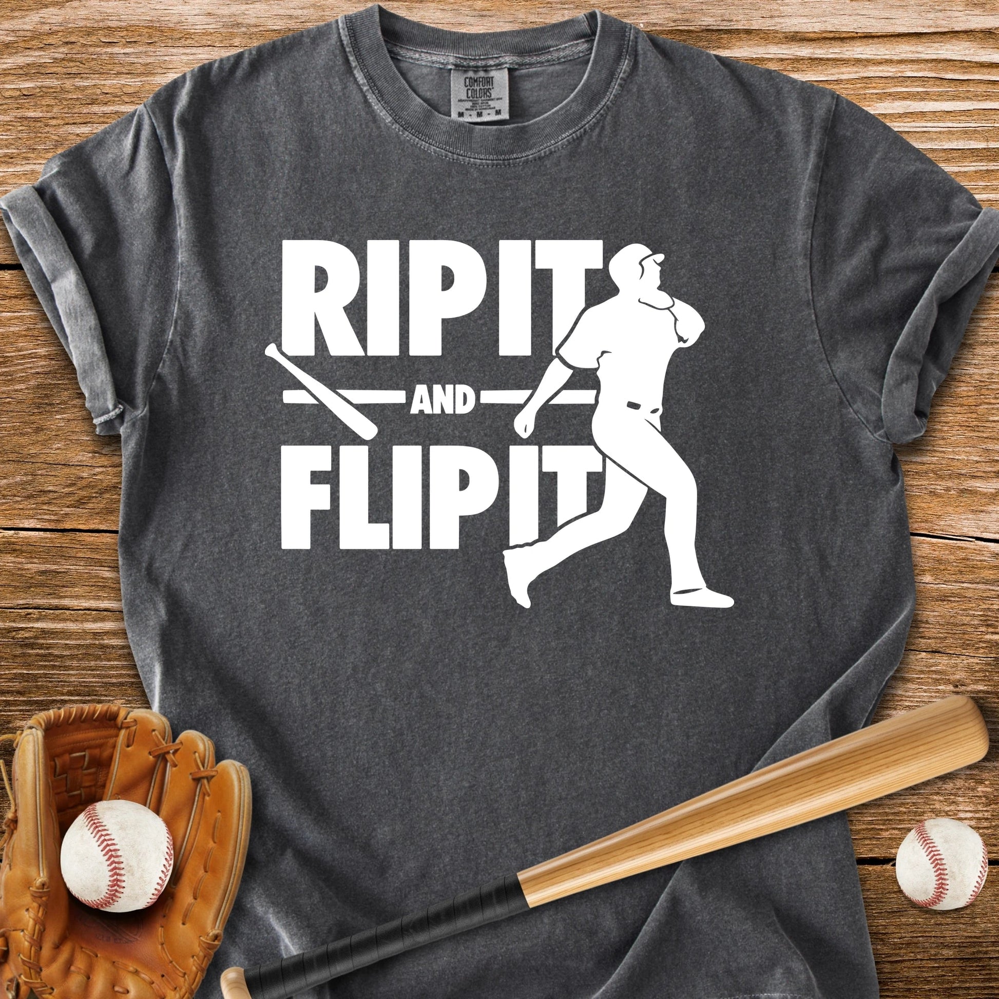 Baseball Bat Flip - HomeRun PrintsComfort Colors