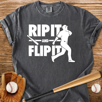 Baseball Bat Flip - HomeRun PrintsComfort Colors