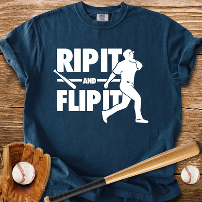 Baseball Bat Flip - HomeRun PrintsComfort Colors