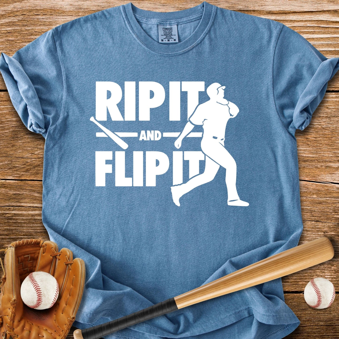 Baseball Bat Flip - HomeRun PrintsComfort Colors