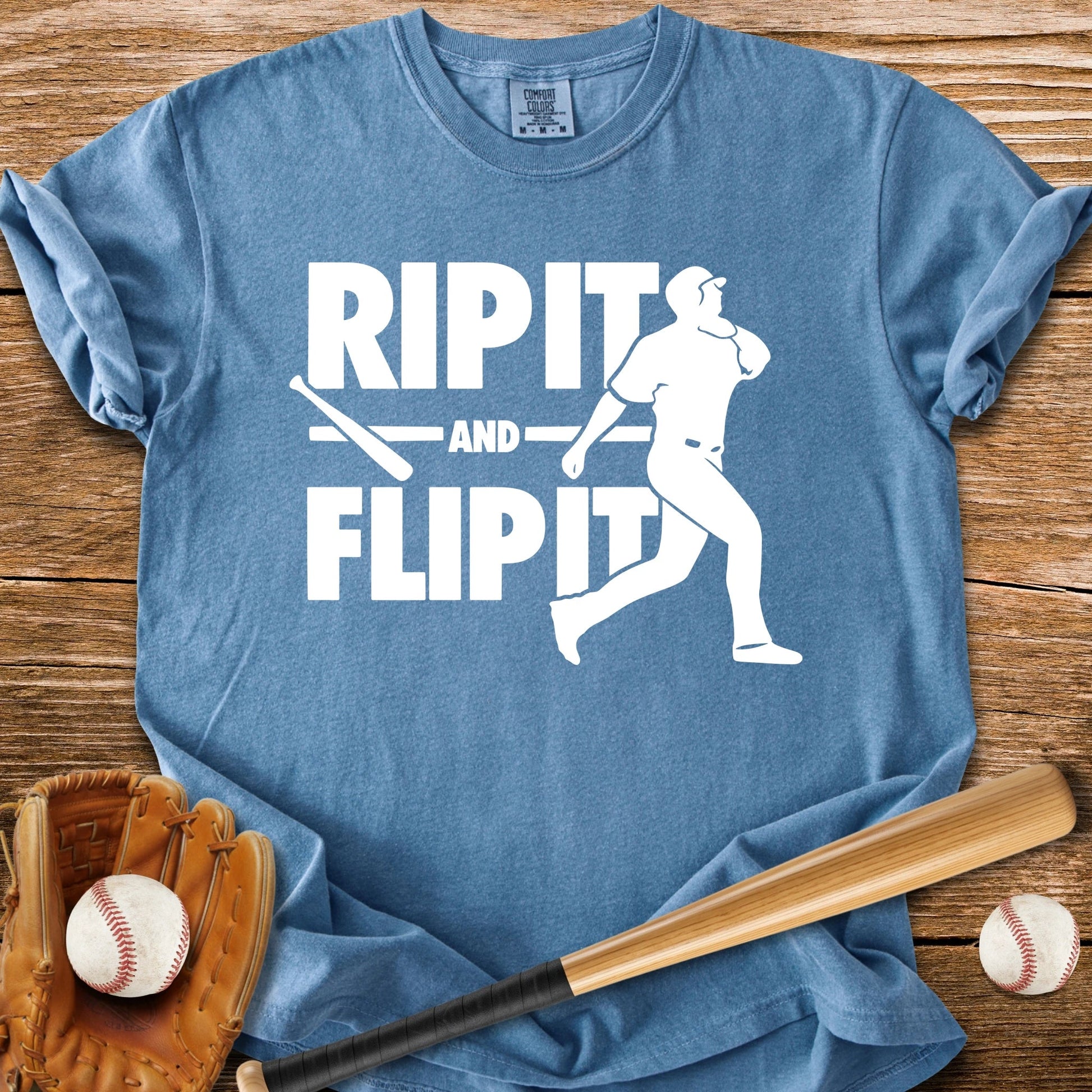 Baseball Bat Flip - HomeRun PrintsComfort Colors