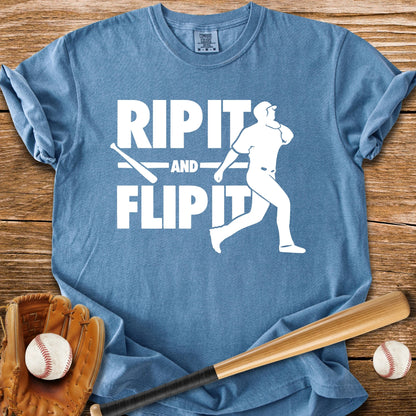 Baseball Bat Flip - HomeRun PrintsComfort Colors