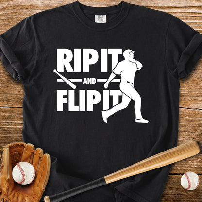 Baseball Bat Flip - HomeRun PrintsComfort Colors