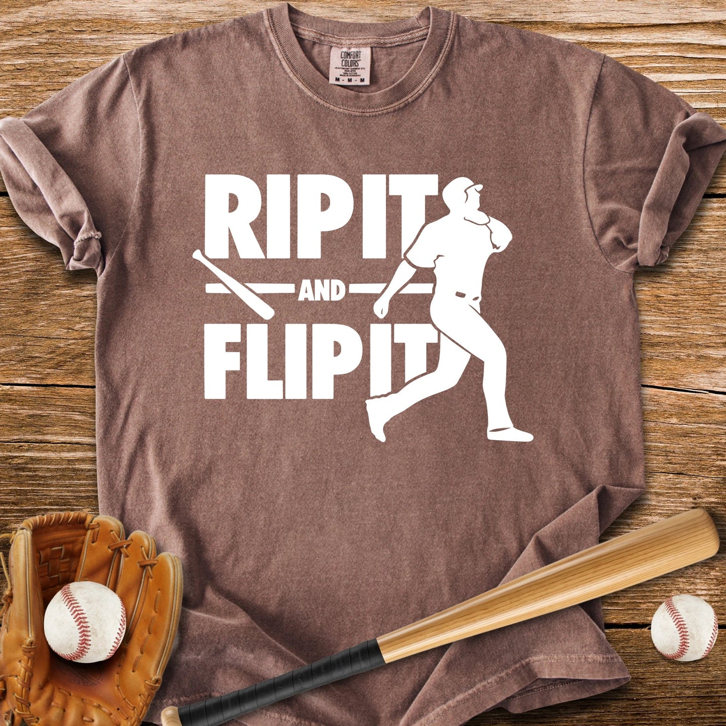Baseball Bat Flip - HomeRun PrintsComfort Colors
