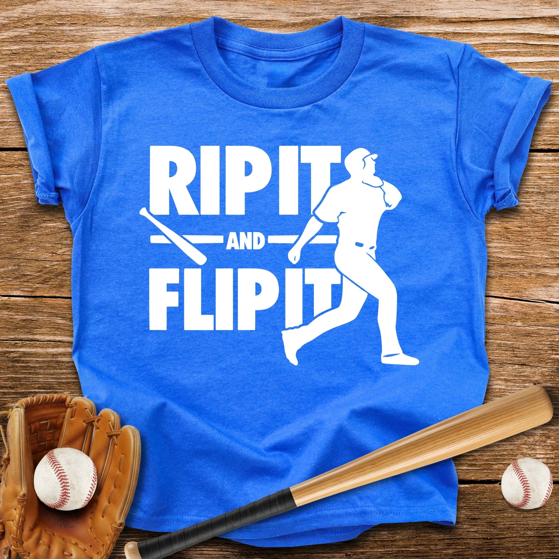 Baseball Bat Flip Youth Tee - HomeRun PrintsKids clothes